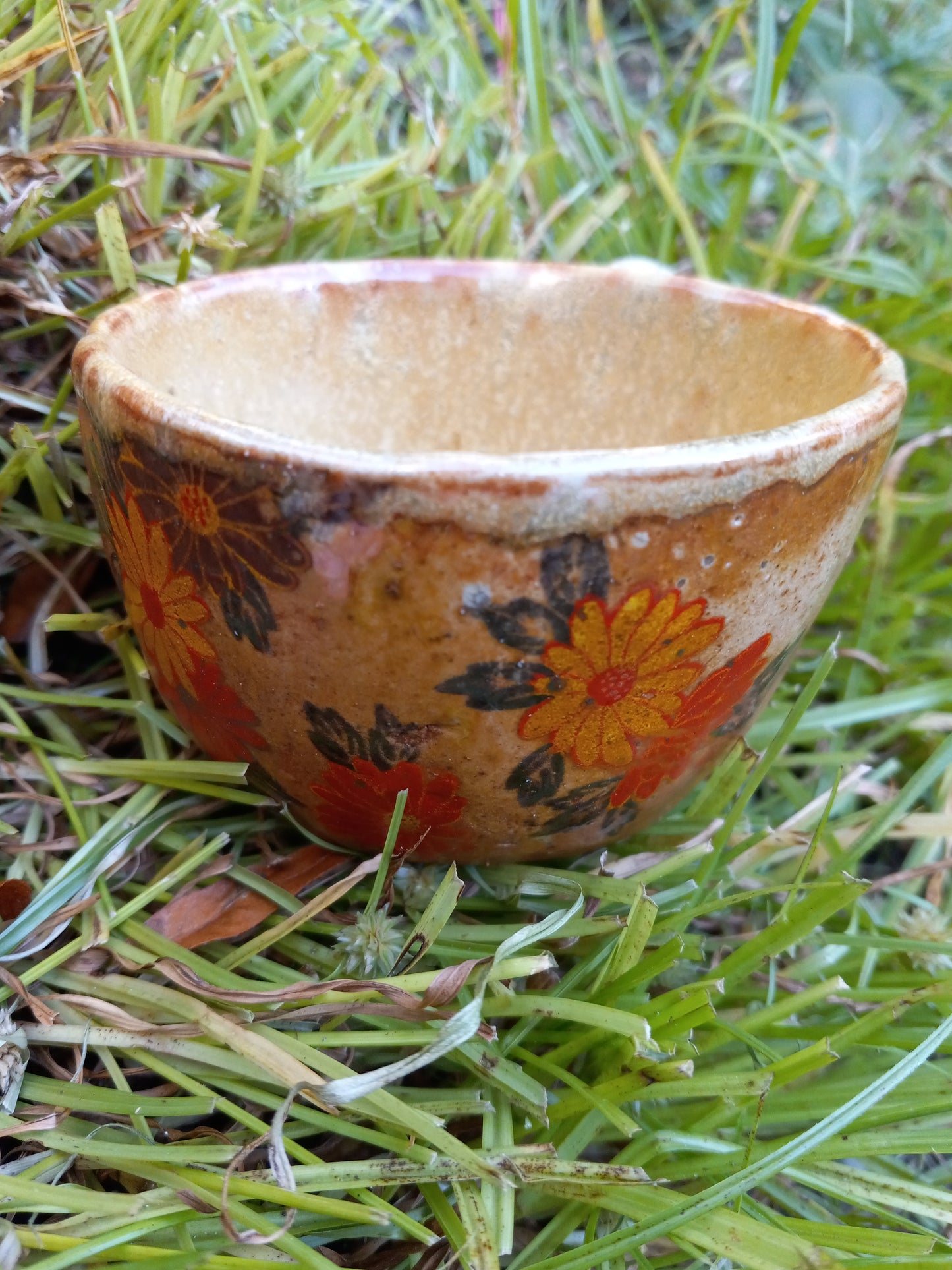 Yellow Flowered Babyface Teacup